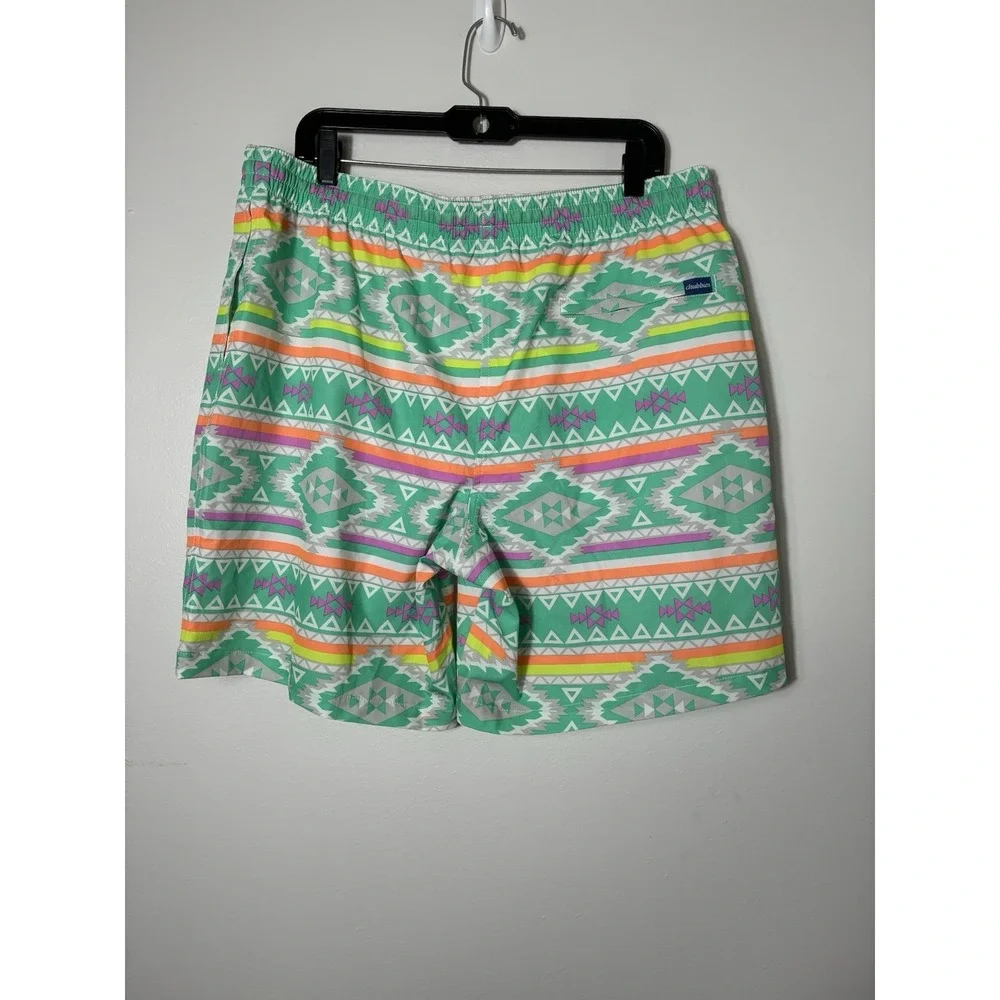 Chubbies En Fuegos Swim Trunks Mens 2X Southwestern Aztec Stretch Lined Preppy